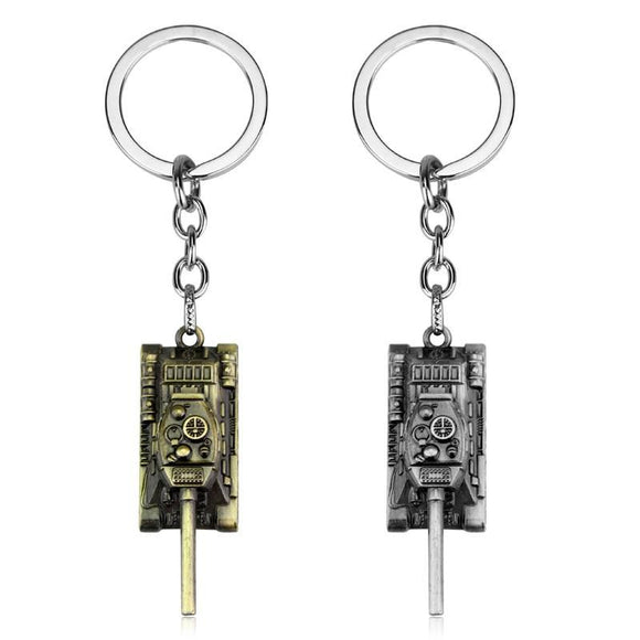 Metal Tank Key Ring Keychain Pendant