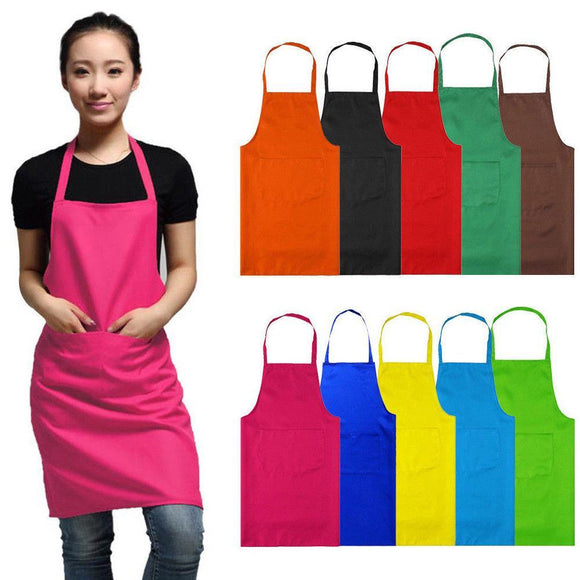 8 Colors Plain Apron+Pocket