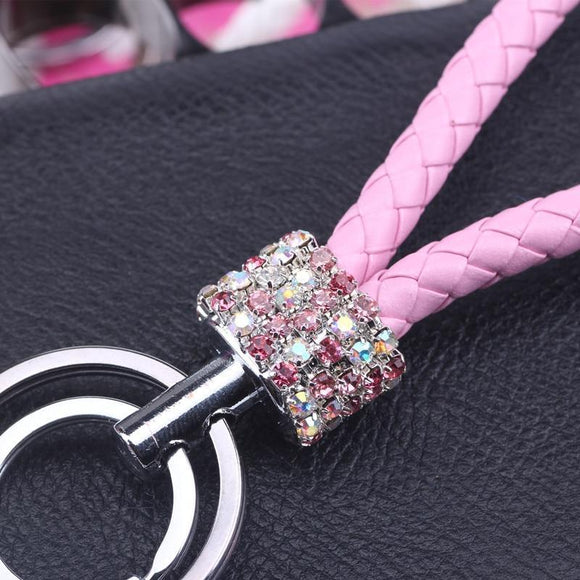 Loop Rhinestone Crystal keychain